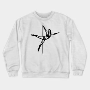 Aerialist Pole Dancer Crewneck Sweatshirt